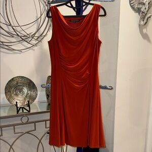 🆑earance Jones Wear Vibrant Orange Midi Dress